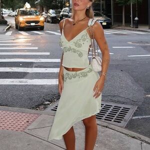 Princess Polly green set